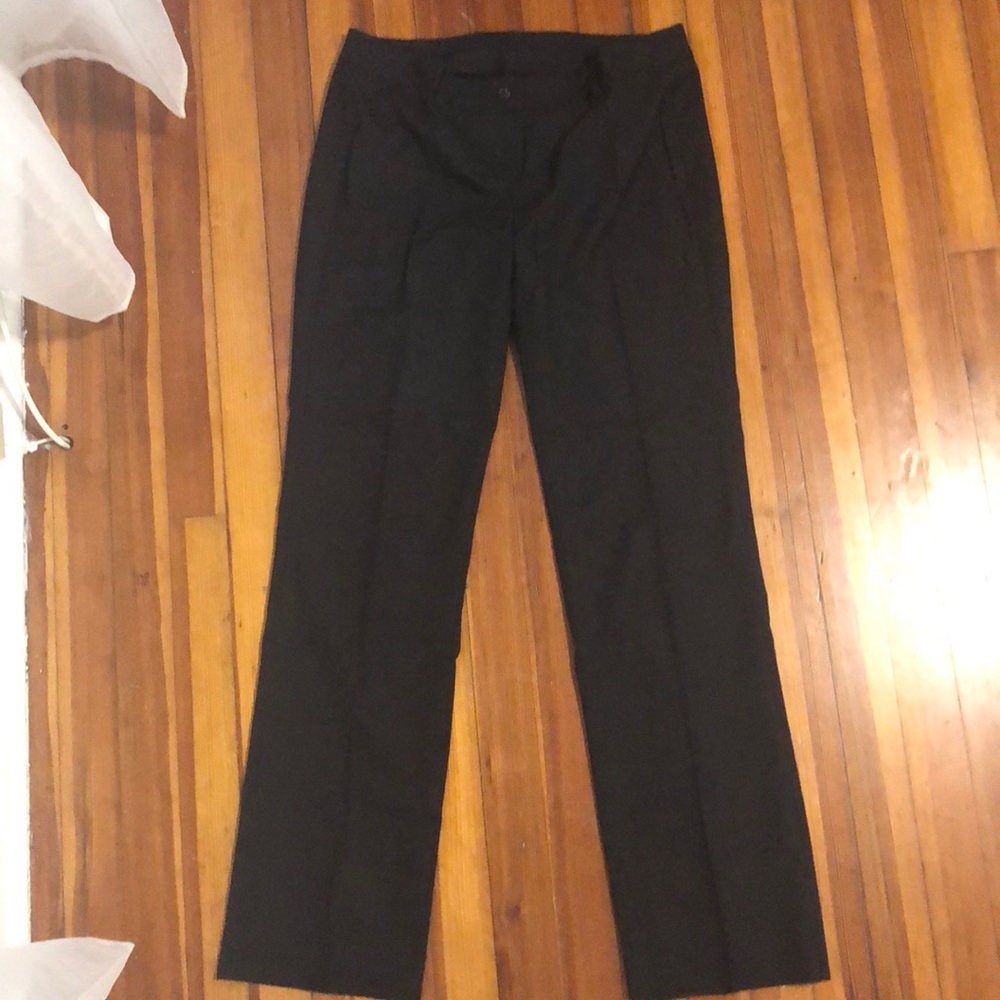 Benetton suit pants - black pinstripe